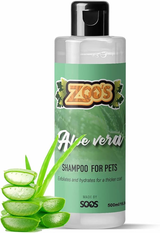 Thoughtfully selected aloe dog shampoo for dogs and cats, designed with comfort in mind