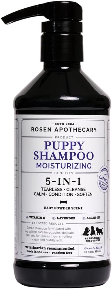 Thoughtfully selected tearless puppy shampoo for dogs and cats, designed with comfort in mind