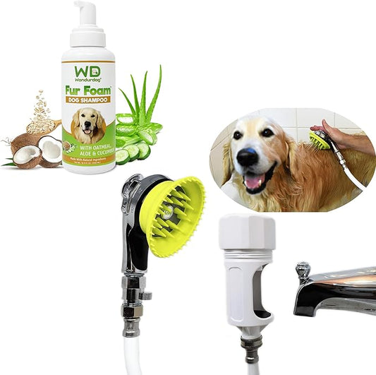 Thoughtfully selected dog wash kit for dogs and cats, designed with comfort in mind