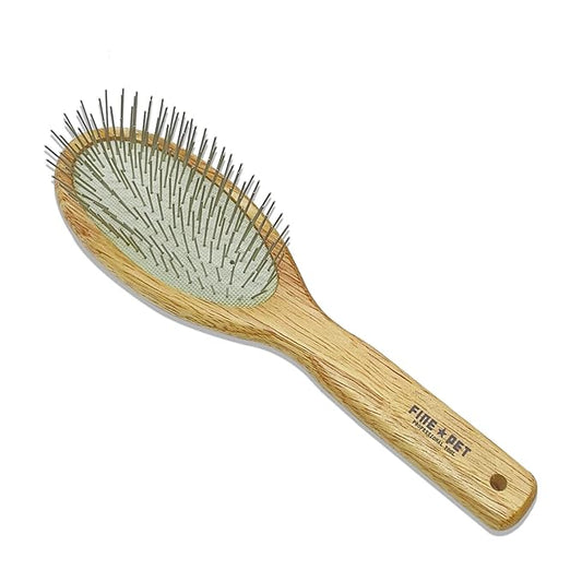 Thoughtfully selected pin brush for long-haired pets for dogs and cats, designed with comfort in mind