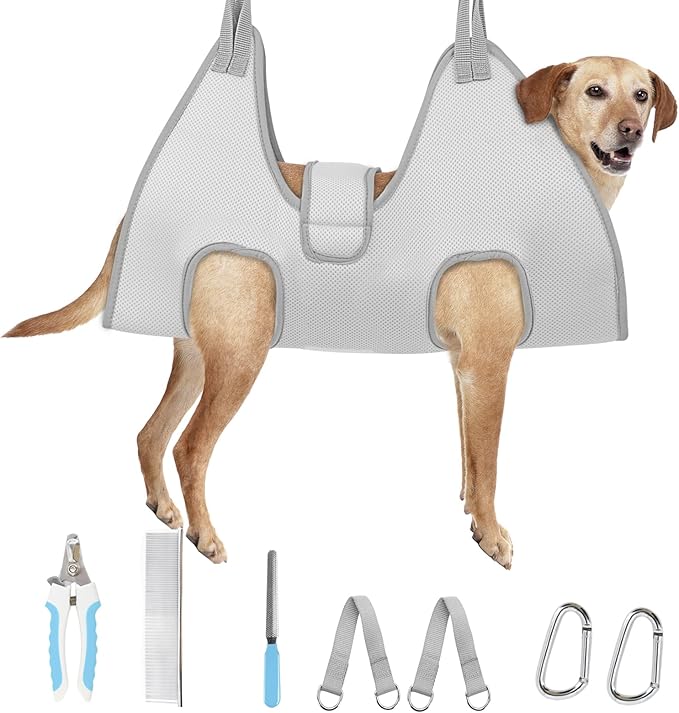 Thoughtfully selected Dog Grooming Hammock for dogs and cats, designed with comfort in mind