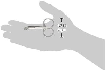Pet Nail Scissor 3-Inch Stainless Steel Angled Tip Ice Tempered 3-Inch