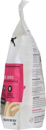 I and love and you Ear Candy Cow Ear Chews - Beef - Rawhide Alternative, Single Ingredient, Free Range Grass Fed Beef, 5ct