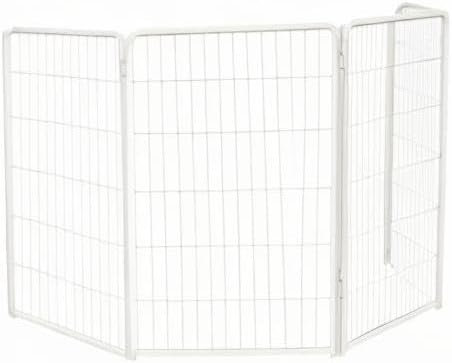 FXW Homeplus Dog Playpen for Indoor Use - Stress-Free and Safe Play, Heavy Duty 45 Inch 4 Panels Dog Pen for Large Dogs, White│Patented