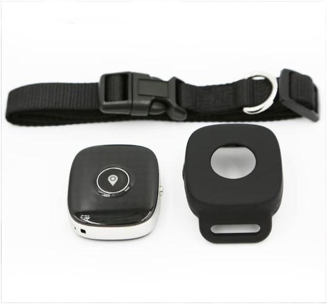 Bundle Pack Q68 PET Tracker- Waterproof,Unlimited Range,LED Collar,SIM Card with Free 1 Month Trial Everything Included (Medium, RED)