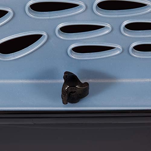 Petmate Two-Door Dog and Cat Kennel - Plastic Crate for Pets Up to 15 Pounds - Top Loading or Front Loading Pet Carrier - Airline Approved - For Home, Car, or Travel - Made in USA - 24 Inches - Blue