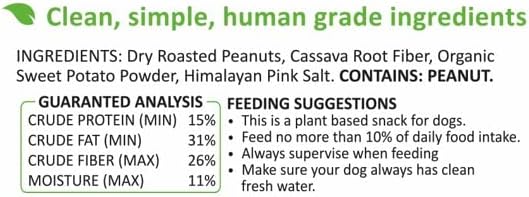 Peanut Butter Bars for Dogs, 0.7 Ounce, 16-Pack (Sweet Potato) Dog Treat