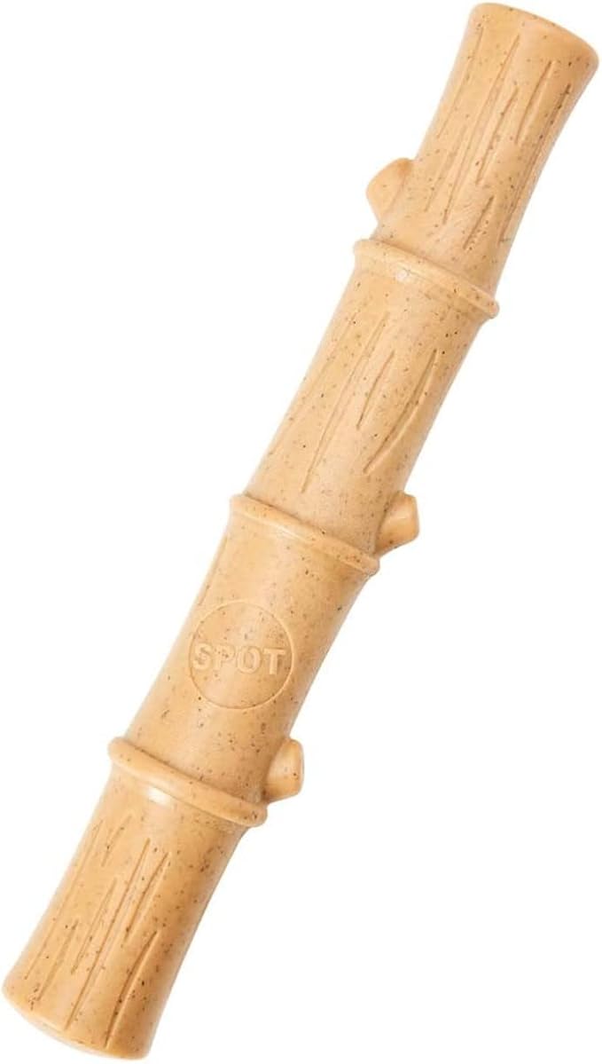 SPOT Bambones Bamboo Plus Bamboo Stick 2 Pack Bundle – Easy Grip Durable Dog Chew Toy for Aggressive Chewers & Puppies –A Non Splintering Alternative to Real Wood - Medium