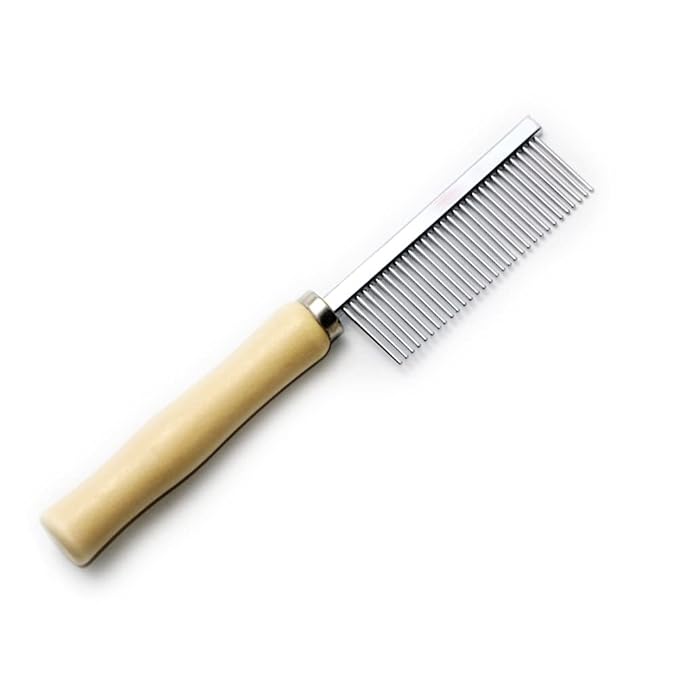 Wooden Handle Grooming Comb for Dogs Cats Pet