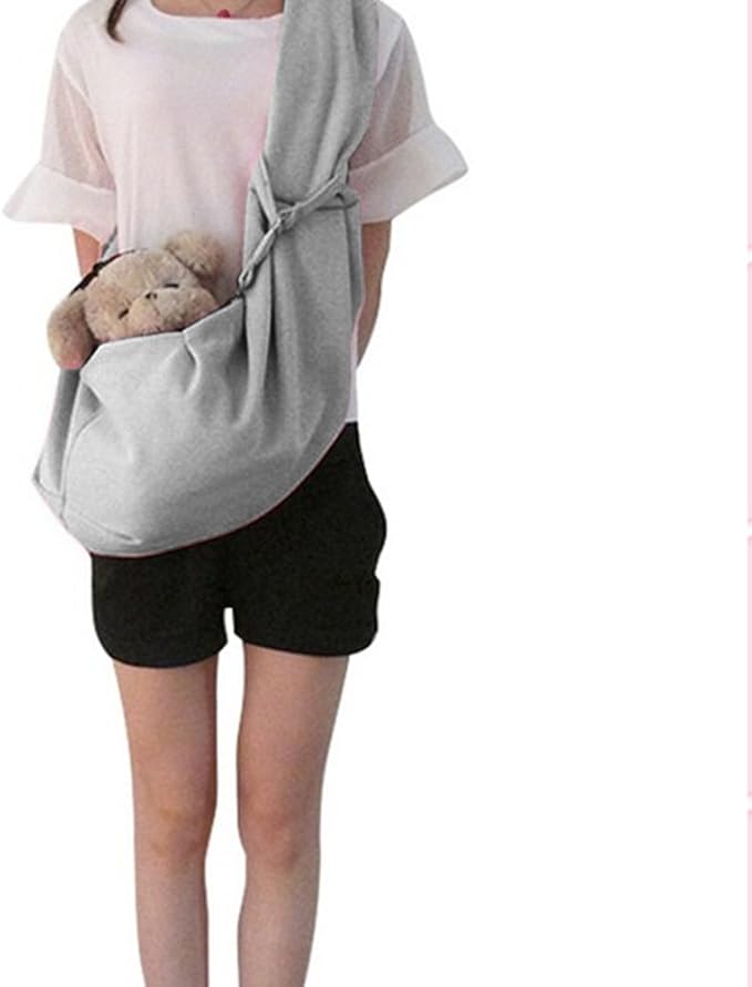 Cosmos Reversible Dog Sling Carrier Dog Purse with Breathable Soft Cotton Suit for Puppy Small Dogs and Cats for Outdoor Travel