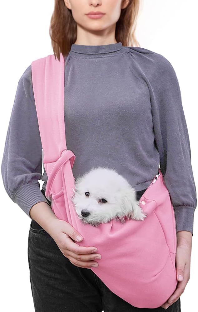 FEimaX Dog Sling Carrier, Pet Papoose Slings Bag for Small Dogs Cats, Puppy Hands Free Satchel Tote Pouch Carriers Doggie Crossbody Shoulder Carry Bags for Outdoor Travel