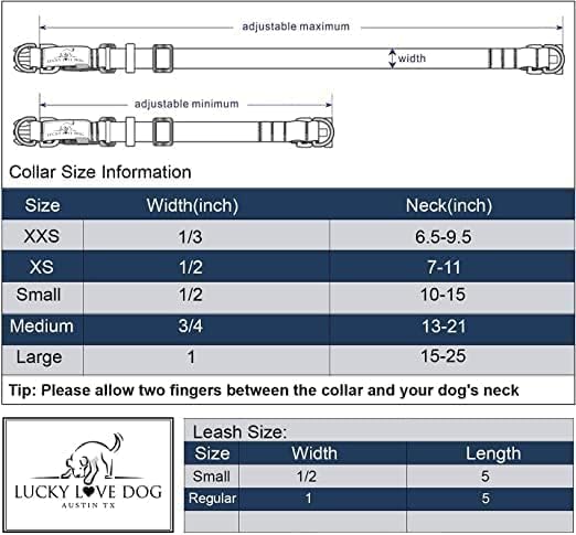 Lucky Love Dog Collar, Big Dog Collar for X-Large Dogs, Comfort Dog Collar for Boy Dogs, Beautiful & Vivid Patterns, Easy On & Off Clasp Accessory (Murphy, XL)
