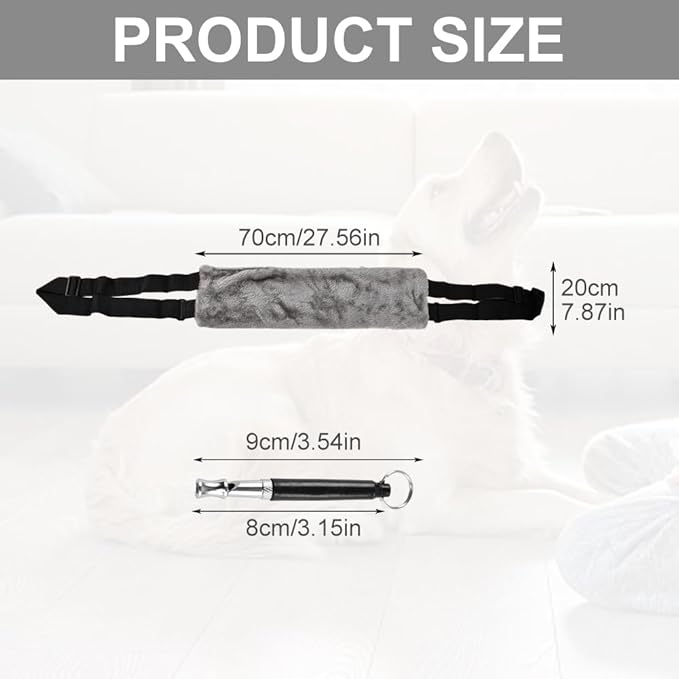 Dog Sling with Stainless Steel Pet Whistle, Dog Lifter for Large Elderly Dogs, Dog Support Harness for Back Legs, with Adjustable Japanese Buckle(Size:L)
