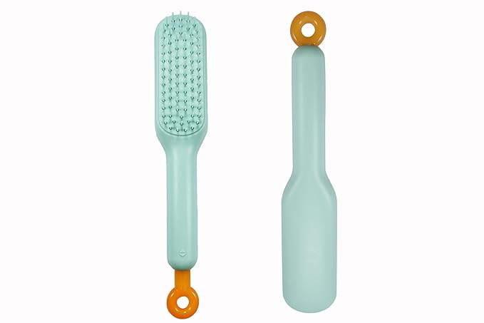 Stretchable Puppy Brush , Soft Dog Brush - Gentle Grooming Brush for Small Dogs, Perfect for Yorkie, Shih Tzu, Maltipoo ,Dog Hair Remover Brush (Green)