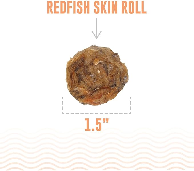 Icelandic+ Redfish Skin Rolls Dog Treat 3-oz Bag