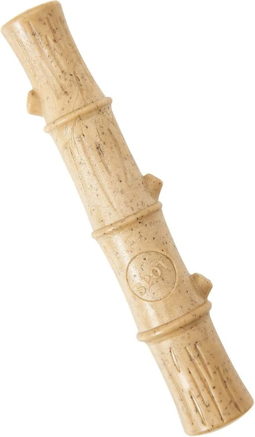 SPOT Bambones Bamboo Plus Bamboo Stick 2 Pack Bundle – Easy Grip Durable Dog Chew Toy for Aggressive Chewers & Puppies –A Non Splintering Alternative to Real Wood - Large