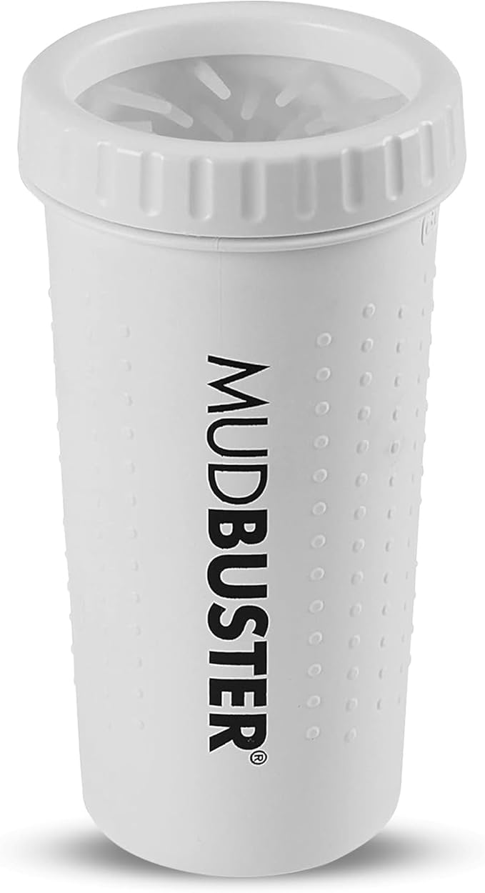 Dexas MudBuster Portable Paw Cleaner for Dogs, Large, Bright White Special Edition, Premium Pet Supplies and Accessories