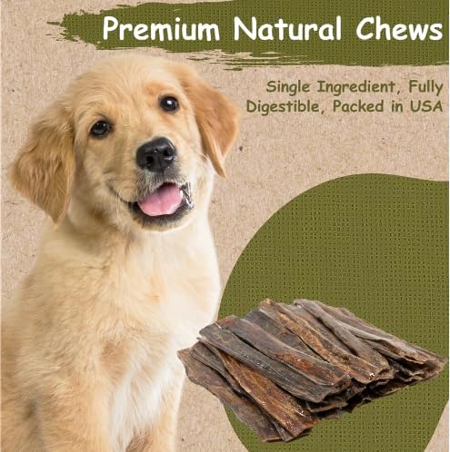 Top Dog Chews - 10" - 12" Roasted Taffy, 30 Pack, Beef Jerky Dental Treats for Dogs (30 Pack, Roasted)
