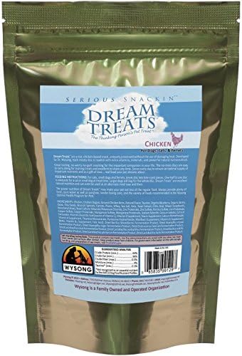 Wysong Dream Treats Chicken - for Dogs/Cats/Ferrets - Raw Food - 4.9 Ounce Bag