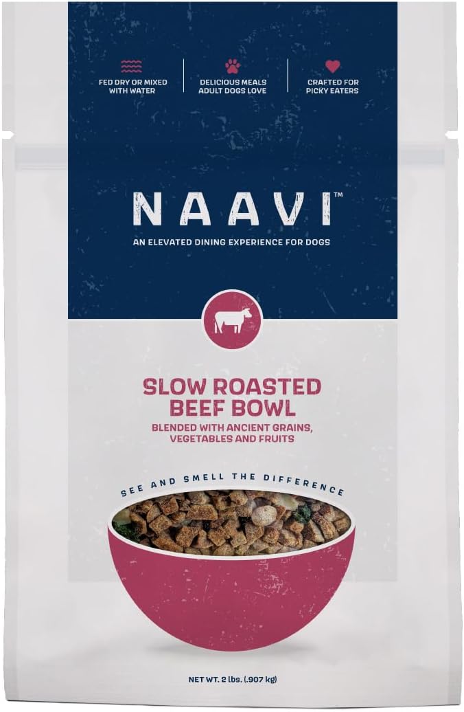 Slow Roasted Beef Bowl with Ancient Grains, Vegetables & Fruits, Premium Dog Food Topper for Adult Dogs - 2lb