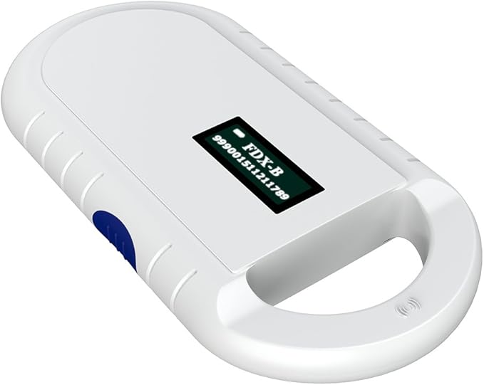 Pet Microchip Scanner, Handheld Animal Chip Reader Portable RFID Reader Supports for ISO 11784/11785, FDX-B and ID64 RFID
