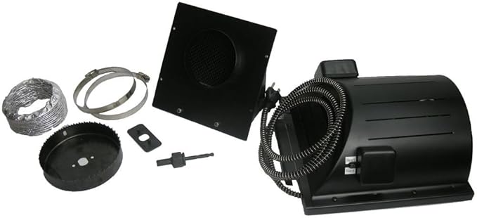 Akoma Heat-N-Breeze Dog House Heater and Fan Black 10" x 10" x 4.5"