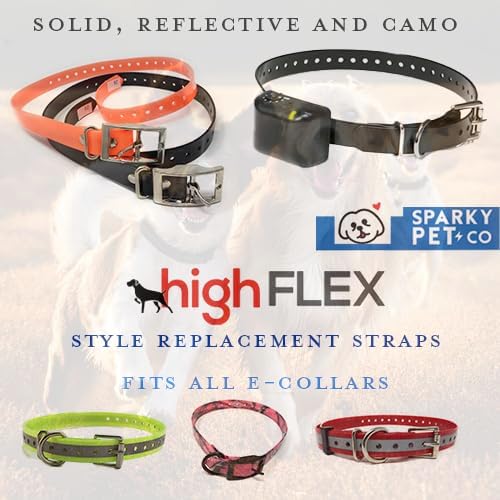 Replacement Strap for Dogtra Collars - 3/4" Wide Ultra-Durable Dog E-Collar Replacement for Training, Bark, Shock, Electric, and GPS Collars - 28" Adjustable Length Solid Yellow