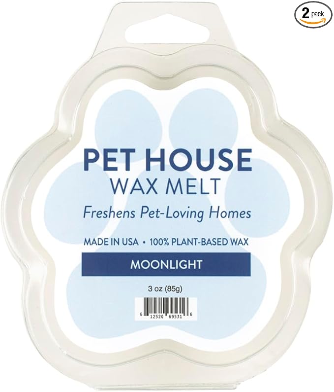 One Fur All Moonlight Pet Odor Eliminating Wax - Long-Lasting Natural Scent - Pack of 2
