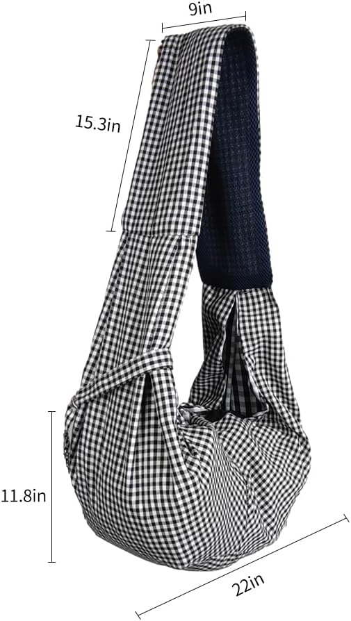 Dog Cat Sling Carrier Adjustable Strap Travel Hands Free Safe Bag Small Puppy Backpack for Outdoor Travel