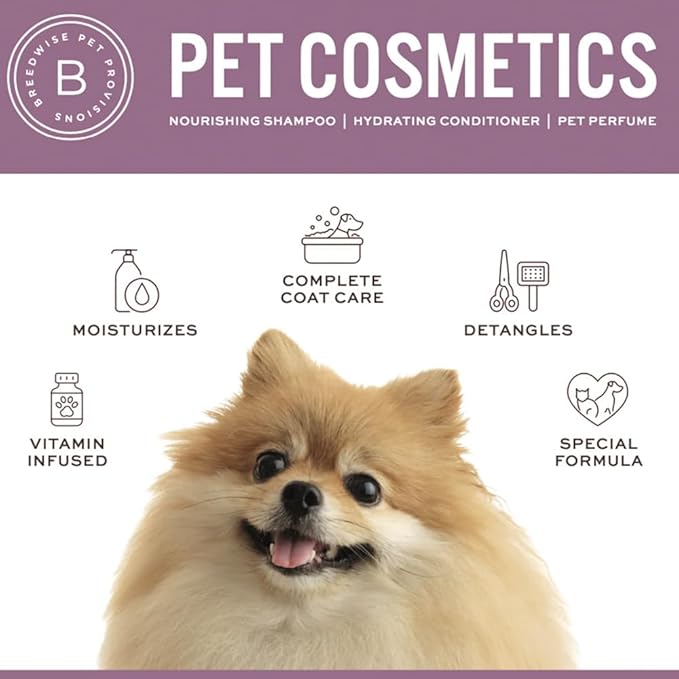 Dog Conditioner, Sweet Pea Vanilla Fragrance, Gentle Dog Bath Supplies for Soft and Shiny Coat, Ideal for All Breeds and Skin Types, 12oz (Shampoo (12oz))