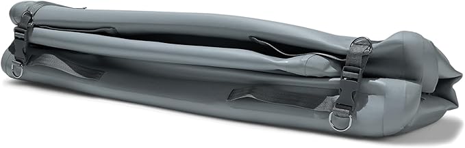 Diggs Enventur Large Dog Kennel - Portable Indoor & Outdoor Dog Kennel - Inflatable Ultra-Durable Travel Crate for Safe Car Travel & Adventures - 40”L x 24”W x 30”H (Grey)