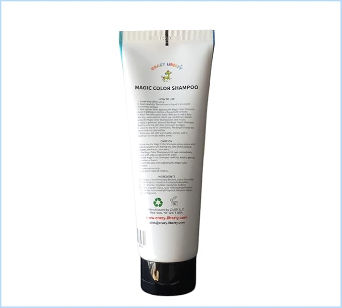 Magic Color Shampoos (Orange). Semi-Permanent Pet Hair Coloring Shampoo, Safe and Gentle Ammonia and Paraben Free Hair Dye Shampoo, Non-Toxic Coloring Shampoo for All Pets Can be Bathed.