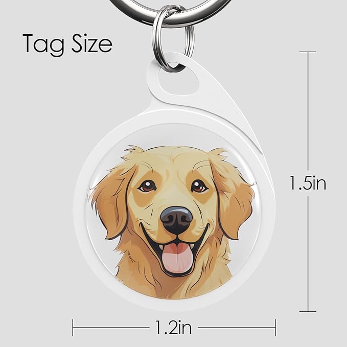 QR Code Dog Tag, Dog Tags Personalized Silent Pet ID Tag Customizable Free Pet Online Profile, Yorkshire