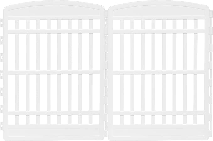 IRIS USA 34" 2-Panel Add-On Panels, Pet Dog Puppy Playpen, Foldable, Customizable, White