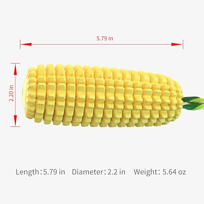 Carllg Dog Chew Toys for Aggressive Chewers, Indestructible Tough Durable Squeaky Interactive Dog Toys, Puppy Teeth Chew Corn Stick Toy for Small Meduium Large Breed