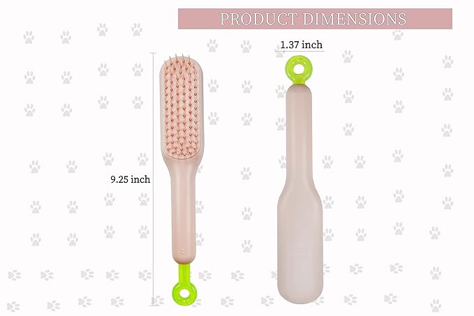 Stretchable Puppy Brush , Soft Dog Brush - Gentle Grooming Brush for Small Dogs, Perfect for Yorkie, Shih Tzu, Maltipoo ,Dog Hair Remover Brush (Pink)