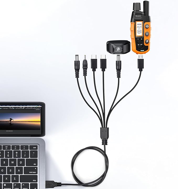 Charger for Bousnic Dog Shock Collar, 6-in-1 Training Collar USB Charging Cable, 3.3 ft