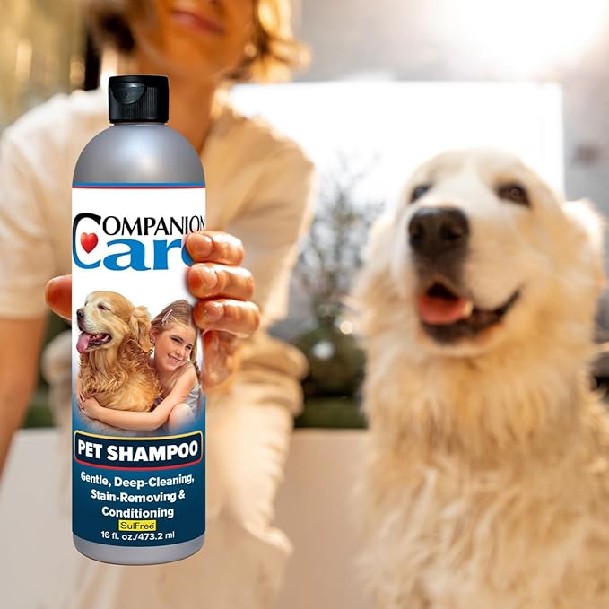 Radiant Pet Shampoo | Gentle, Deep-Cleaning, Stain-Removing & Conditioning for Dogs, Cats, and Most Household Pets | 16 fl oz Bottle