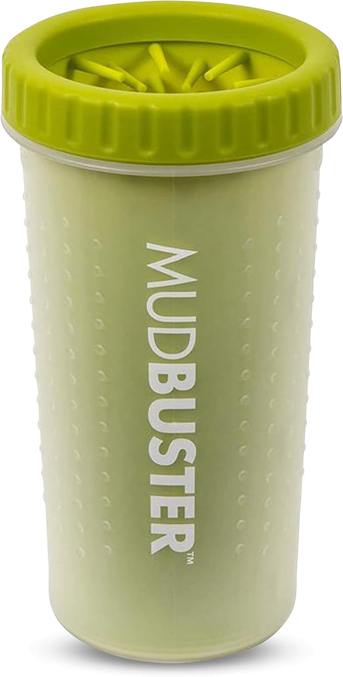 Dexas MudBuster Portable Dog Paw Cleaner, Green Large Paw Cleaning Solution for Premium Pet Supplies