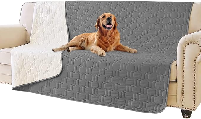 Waterproof and Non-Slip Dog Bed Cover and Pet Blanket Sofa Pet Bed Mat ,car Incontinence Mattress Protectors Furniture Couch Cover for Most Cats Dogs,Pets(52x82-Dark Grey)