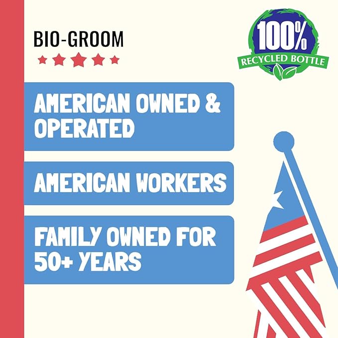 Bio-Groom Flea & Tick Dog Shampoo – Flea and Tick Prevention for Dogs, Cat Flea Treatment, Cruelty-Free, Made in USA, Natural Tick Repellent, Protein-Lanolin Shampoo – 5 Gallons