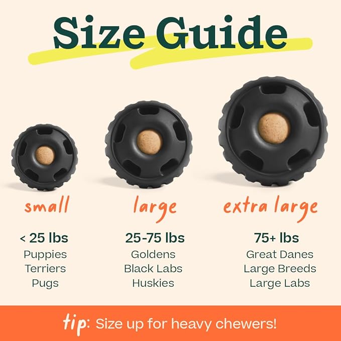 WOOF Power Chewer Pupsicle - Durable Dog Toys for Aggressive Chewers - Easy to Clean - Toys for Large Dogs 25-75 lbs
