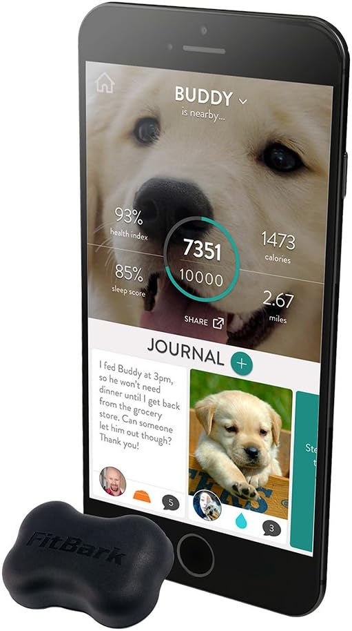 2 Dog Activity Monitor | Health & Fitness Tracker for Dogs | Waterproof, Small & Leightweight (10 g) | Not a GPS Tracker