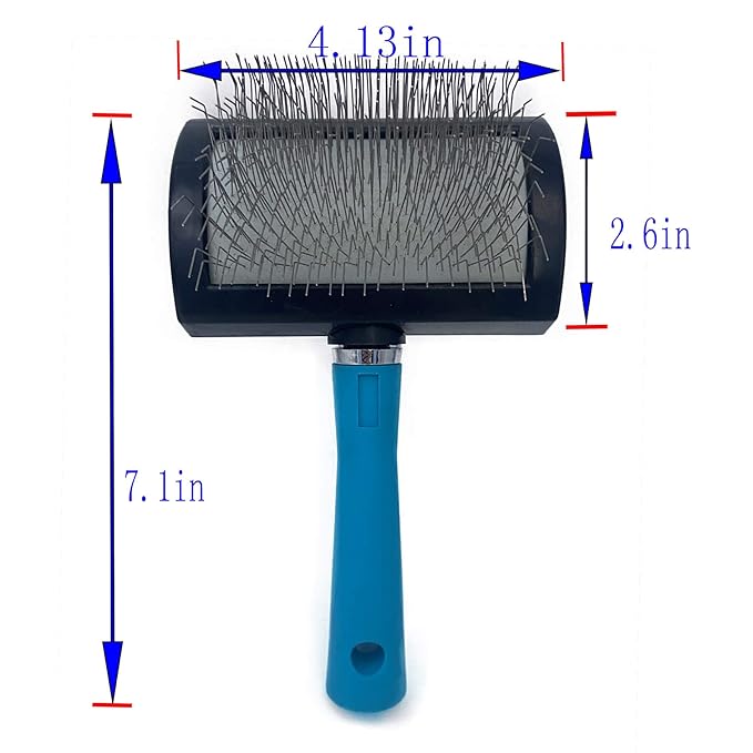 Extra Long Pin Slicker Brush for Dogs - Great for Grooming Doodle, Poodle, Husky, Goldendoodle,Alaska, Bernedoodle, Labradoodle - Best for Medium to Long Haired Dogs