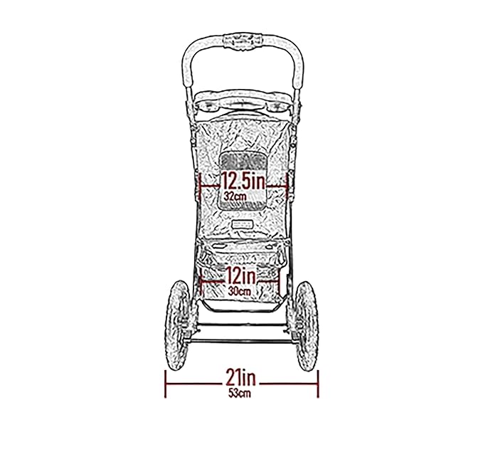 Pet Gear No-Zip Jogger Pet Stroller for Cats/Dogs, Zipperless Entry, Airless Tires, Easy One-Hand Fold, Cup Holder + Storage Basket