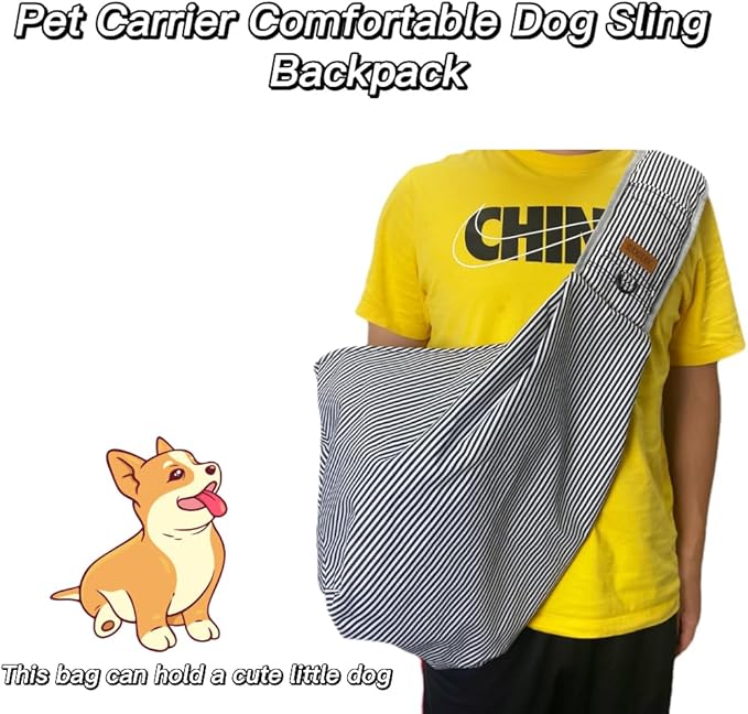 pet Carrier Comfortable pet Sling Backpack for Small Dogs and Puppy Adjustable Shoulder Strap pet Sling Carrier,Fit 7~15lb Cats&Small Dogs