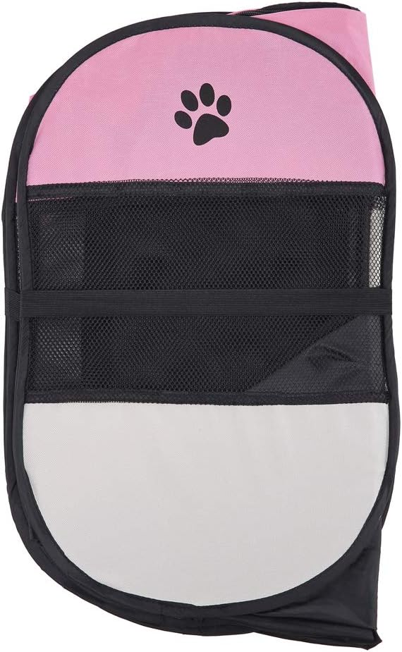 Portable Pet Playpen, 28.3" Foldable Dog Playpen for Dogie Kitten Rabbit, Exercise Playpen Tent Indoor/Outdoor Use (pink)