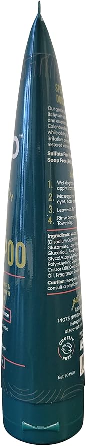 Anti-Itch Shampoo for Dogs, Specially Formulated for Dogs with Dry, Itchy Skin, 100% Plant-Based Active Ingredients, Palmarosa Fragrance, Made in USA, 8 Fl. Oz.