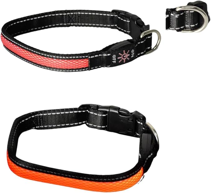Bundle Pack Q68 PET Tracker- Waterproof,Unlimited Range,LED Collar,SIM Card with Free 1 Month Trial Everything Included (Medium, RED)