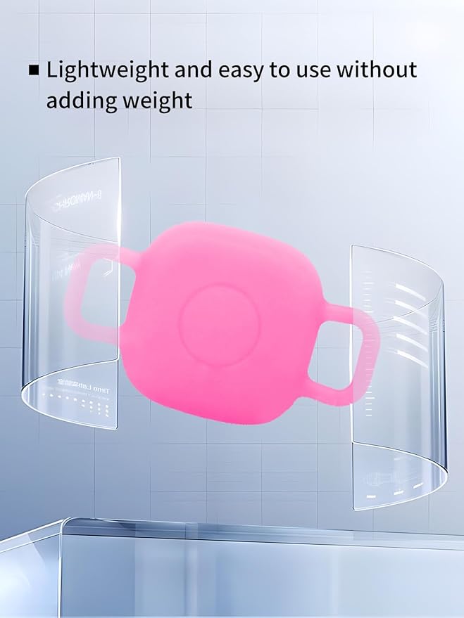 Case for Tile by Life360 Mate (2024) Bluetooth Tracker for Dog, Cat, Pets, Soft Silicone Protective Portable Scratch Shock Resistant,1 Luminous Pink+1 Luminous Blue.